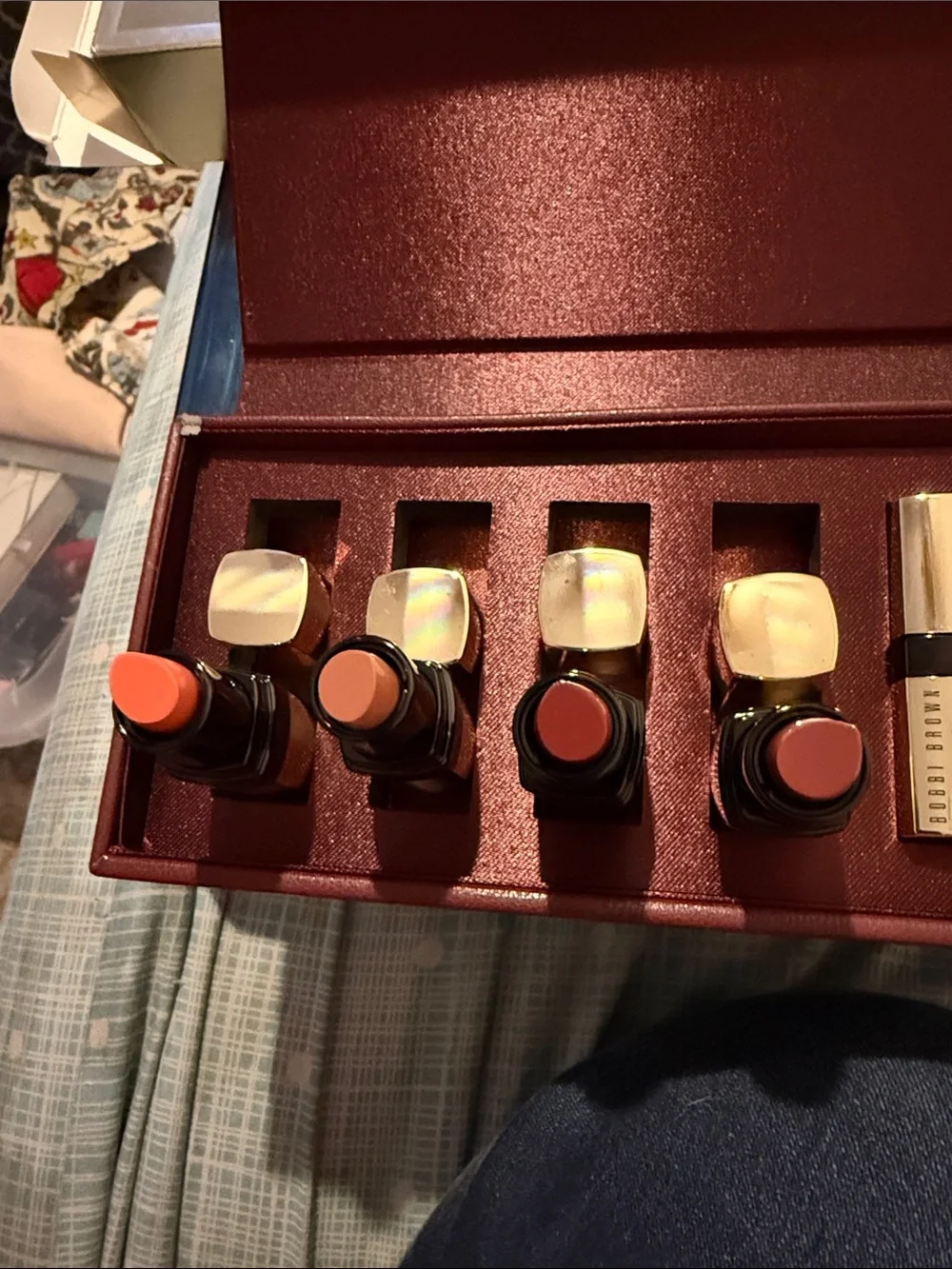 Bobbi Brown Mini Lip Set - Metallic Silver & Deep Burgundy